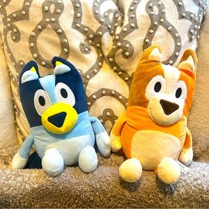 Bluey and Bingo Plushies Stuffed Animals 10 inches tall smoke free home